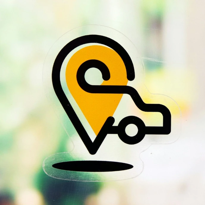 a yellow and black logo