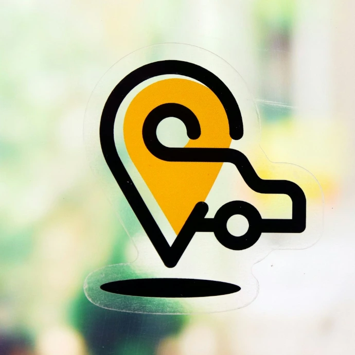 a yellow and black logo