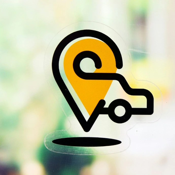 a yellow and black logo