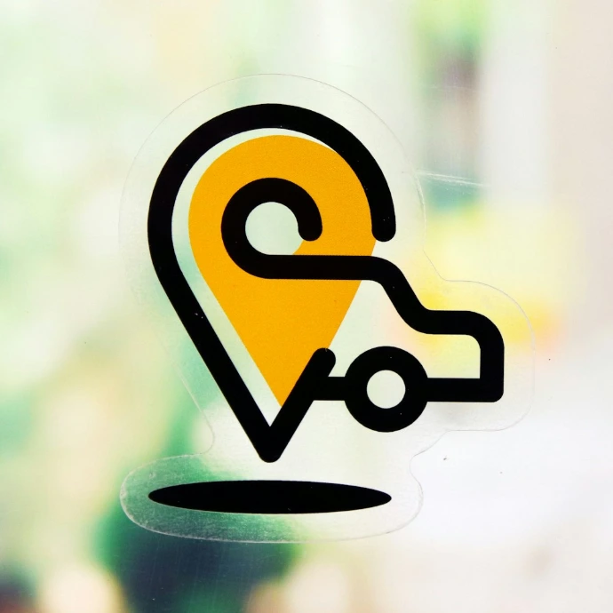 a yellow and black logo