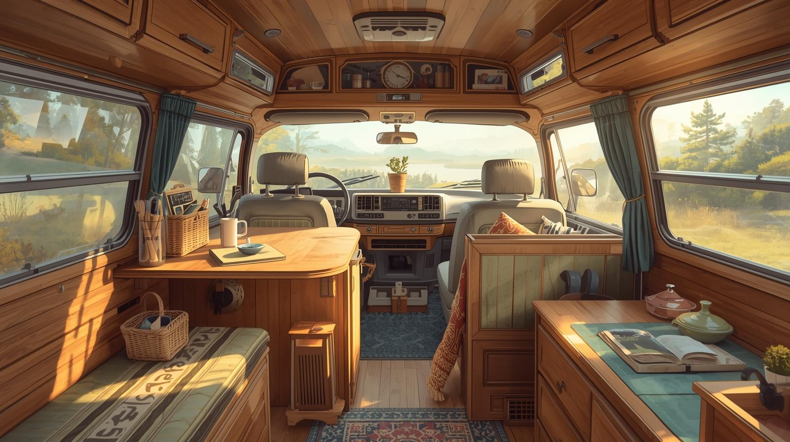 aménagement intérieur de van