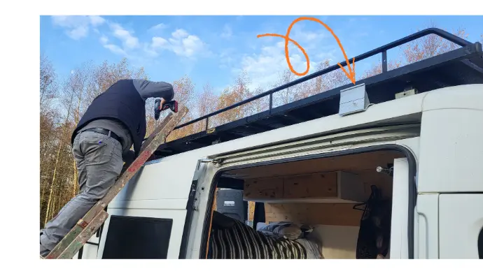 Fixation fourgon galerie