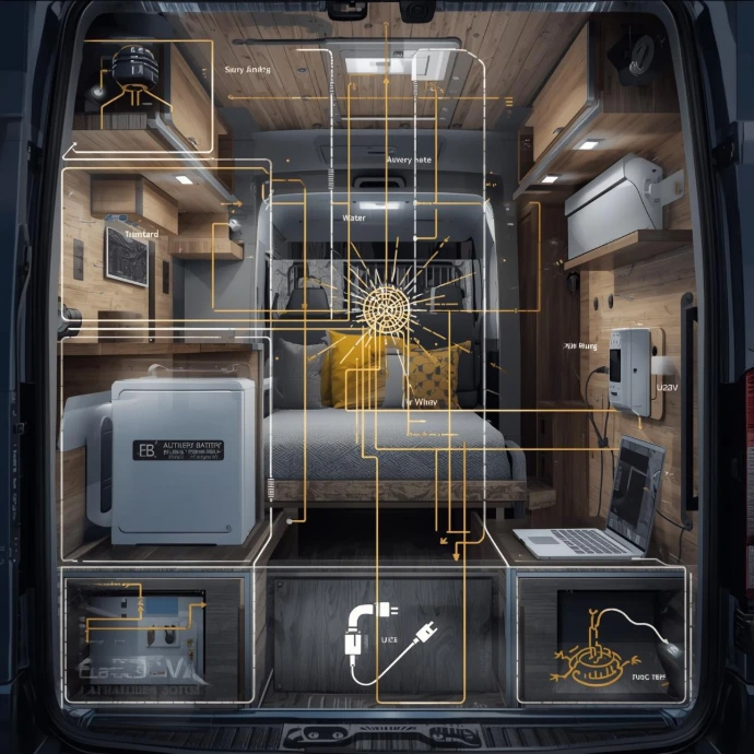 réseau électrique van
