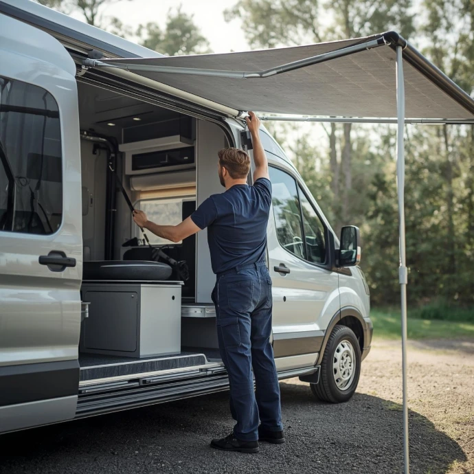 Store banne van aménagé | Miss &amp; Misster Van