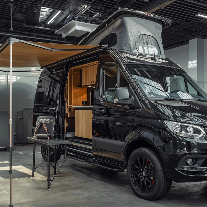 Store banne van aménagé | Miss &amp; Misster Van