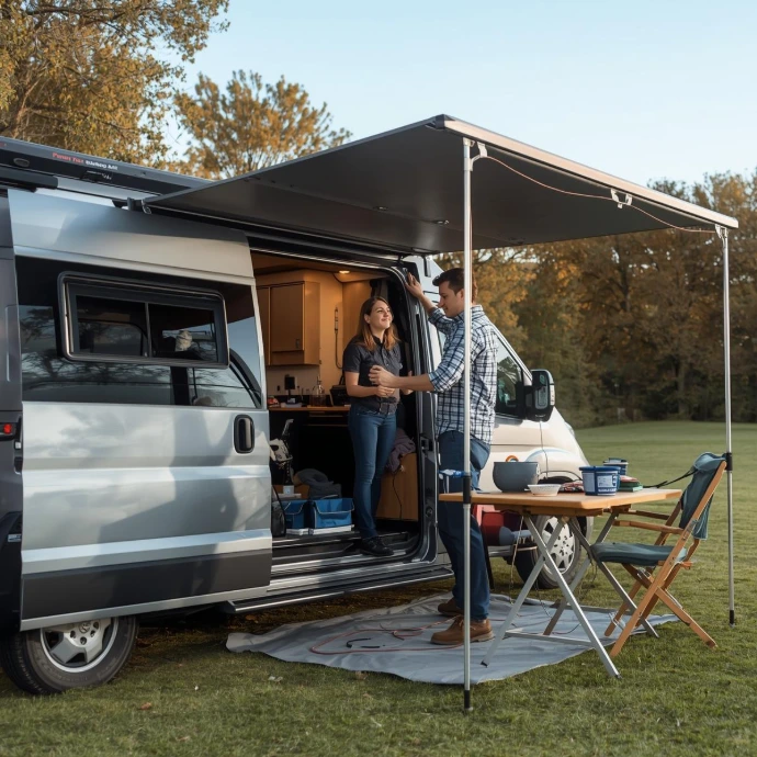 Store banne van aménagé | Miss &amp; Misster Van